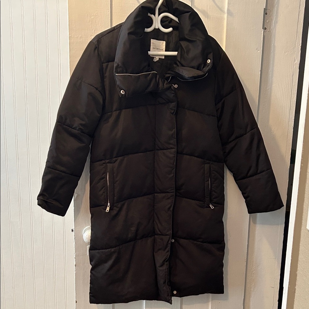 Avec Les Filles Women's Black Puffer Coat